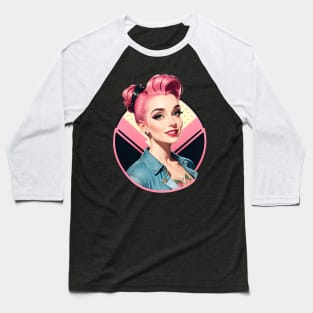 Rockabilly Girl 06 Baseball T-Shirt